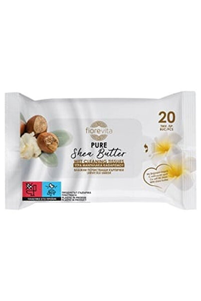 OEM Джобни мокри кърпички за ръце с масло от ший 20 бр. - Fiorevita