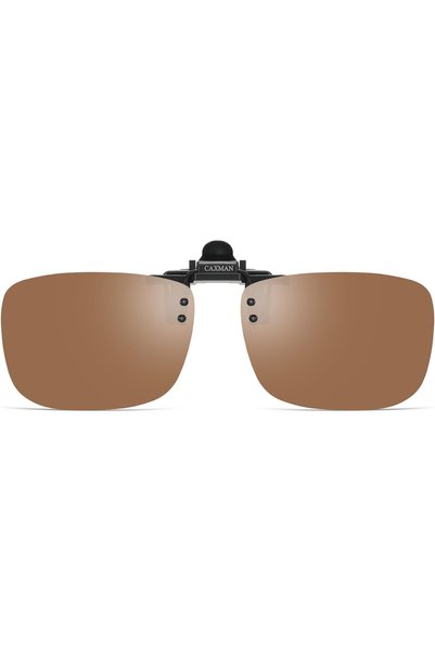 GENERAL Polarized Clip-on Flip Up Metal Clip Rimless Sunglasses for Prescript...