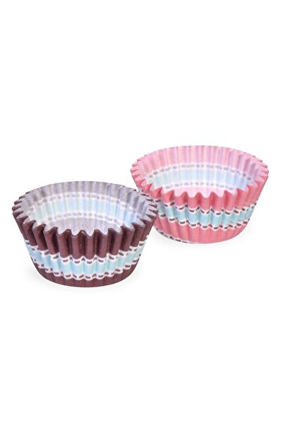 OEM Set 150 forme de copt Ø5,5 cm maro/roz/ciel – ideal pentru porții mici, c...