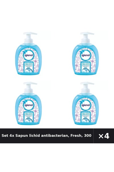 Igienol Set 4x Sapun lichid , Fresh, 300 ml,