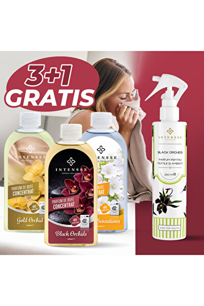 INTENSSE Senses and Scent Parfum de rufe PACHET 3+1 GRATIS BLACK ORCHID & GOL...