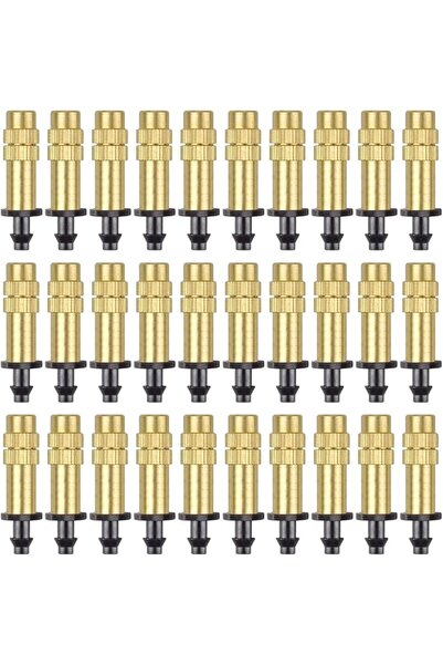 X SPRING Xspring Irrigation System Copper Nozzle, 30 PCS Adjustable Copper At...