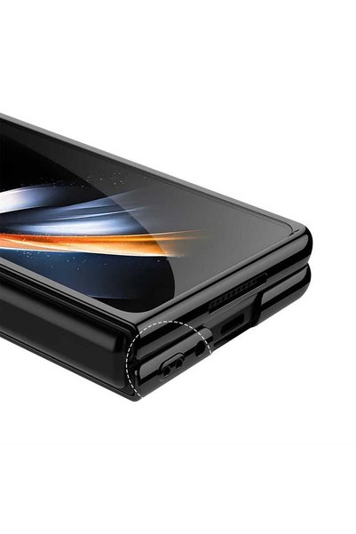 Pazarplus حافظة Galaxy Z Fold 4 ذات مشبك زجاجي كامل