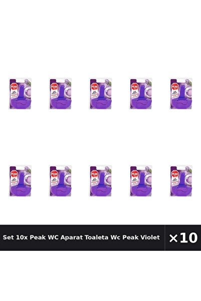 Peak WC Set 10x Aparat Toaleta Wc Peak Violet Lavanda, 55 g