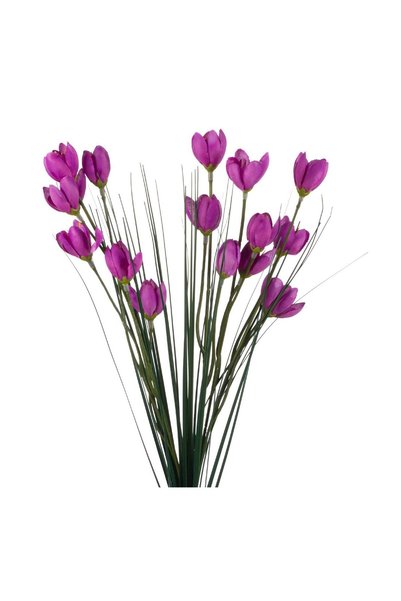 OEM Ramură artificială cu flori mov 42 cm – adaugă culoare într-un spațiu mic...