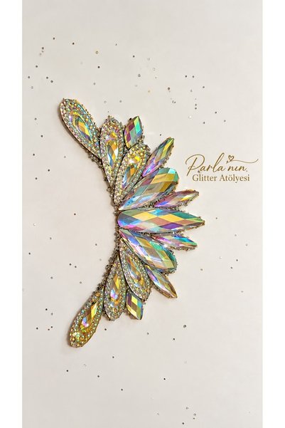 Genel Markalar Kendinden yapışkanlı sticker Glitter yüz taşı ışıltılı parti y...