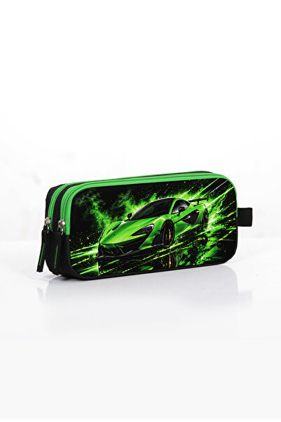 OMIX Original Neon Sports Car Model Double Compartment Pen Holder