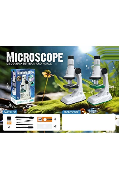 OEM Детски STEM микроскоп с аксесоари, 200X / 600X / 1200X, Образователен нау...