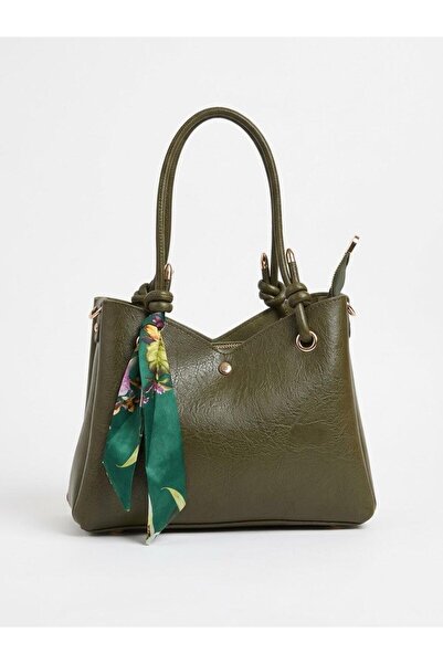 SHIKIRTI BAG STORE Khaki Color Three-Compartment Long Crossbody Scarf Detaile...