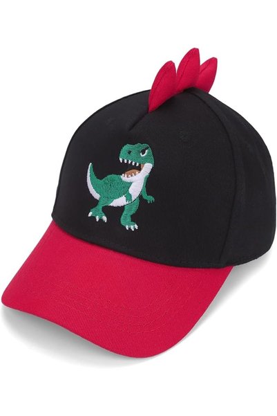 KASTWAVE Kids Baseball Cap, Cute Embroidered T-Rex Sun Hat with Dinosaur Spin...