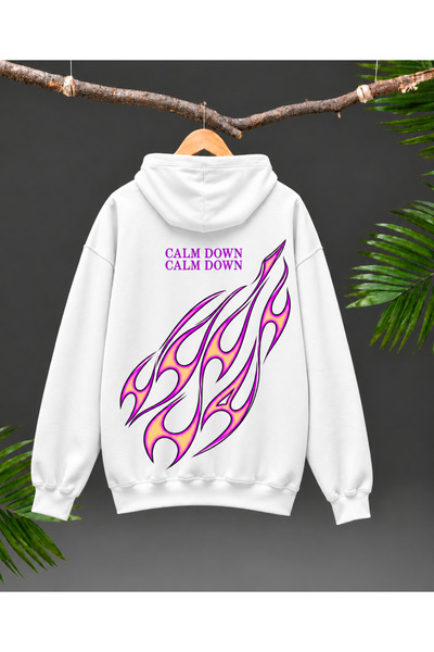 Nulivez سويت شيرت بقلنسوة كبير الحجم مستوحى من الأنمي من Calm Down