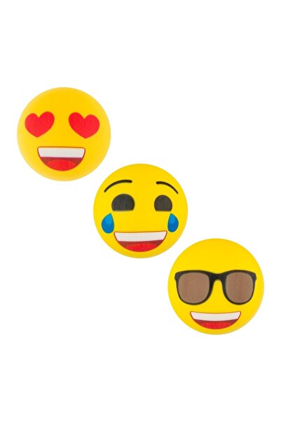 OEM Mingi de Plastic Anti Stress cu Model Emoji - 3buc – pentru joacă și mome...