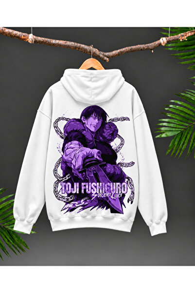 Toji Fushiguro Jujutsu Kaisen Anime Baskılı Oversize Hoodie
