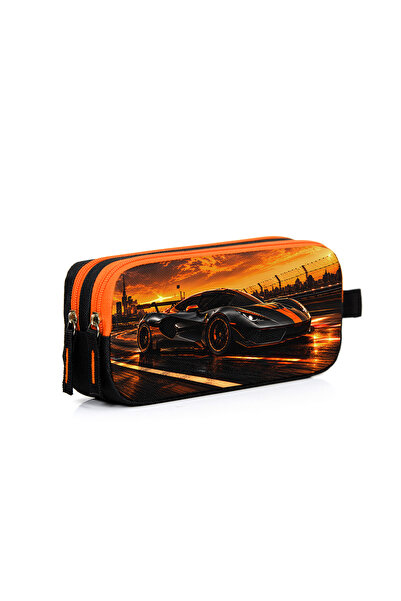 OMIX Original Neon Sports Car Model Double Compartment Pen Holder