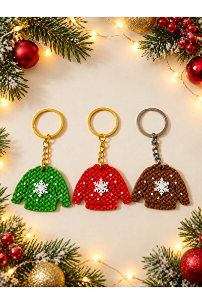 ARPAT NEXT 3 Pieces Christmas Keychains