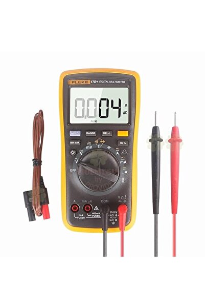 Fluke جهاز قياس رقمي متعدد الوظائف 17B+ مع قياس درجة الحرارة والتردد (يتضمن ح...
