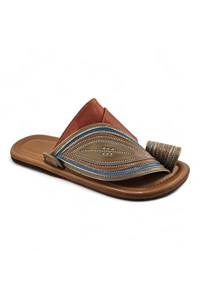 Al fanoos Embroidered Handmade Arabic Sandals for Men