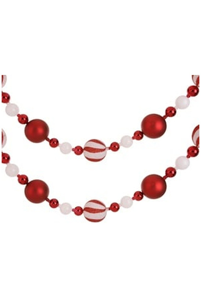 OEM Decorative Christmas Garland with Candy Balls (6cm) - 2.08m