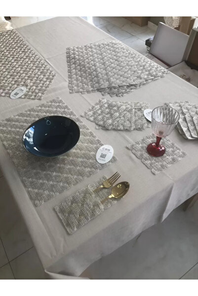 Ceki Home Επιτραπέζια σκεύη Orion Gardenya Σετ τραπεζαρίας από λινό 160x260 Σ...