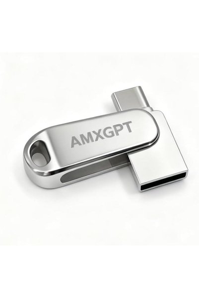 AMXGPT Mini USB C Flash Drive, 2 in 1 Dual Drive USB 3.2 & Type-C Thumb Drive...