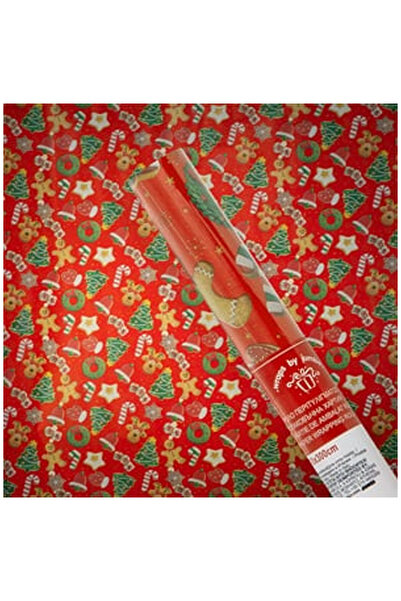 OEM Hartie Rosie Biscuiti Omuleti Stele Ornamente de Craciun 300x70cm