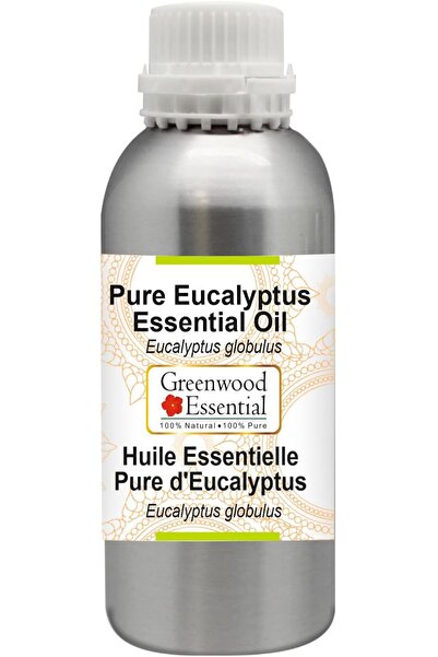 Greenwood Essential زيت الكافور العطري النقي (Eucalyptus globulus) مقطر بالبخ...