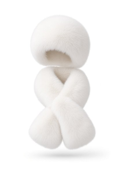 Givoria Kadın Kürklü Atkı Ve Kalpak Şapka Takımı Rus Slav Tarzı Kışlık Peluş Eskimo Set