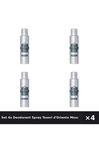 Tesori d'Oriente Set 4x Deodorant Spray Mosc Alb , 150 ml