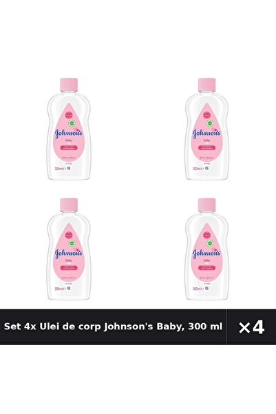 Johnson's Baby Set 4x Ulei de corp Johnson's Baby, 300 ml