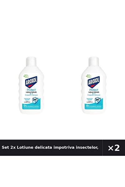 Aroxol Set 2x Lotiune delicata impotriva insectelor, Aroxol, 200 ML