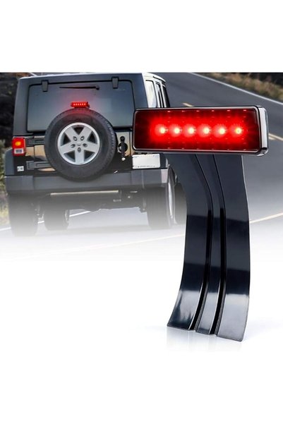 Xprite ضوء فرامل LED ثالث بديل لسيارة جيب رانجلر JK موديلات 07-18 باللون الأس...