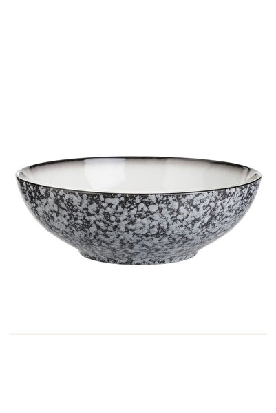 OEM Bol Ceramic negru Stone Effect 1,7L – volum practic pentru salate și porț...