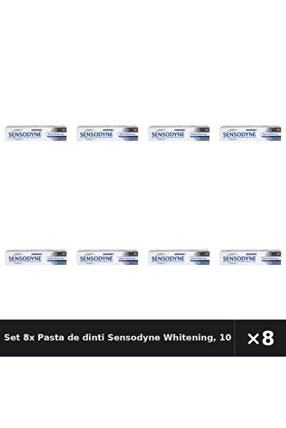 Sensodyne Set 8x Pastă de dinți Whitening, 100 ml