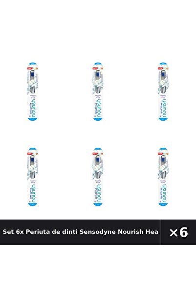 Sensodyne Set 6x Periuta de dinti Nourish Healthy White, Moale