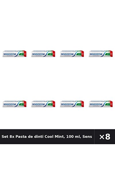 Sensodyne Set 8x Pasta de dinti Cool Mint, 100 ml,