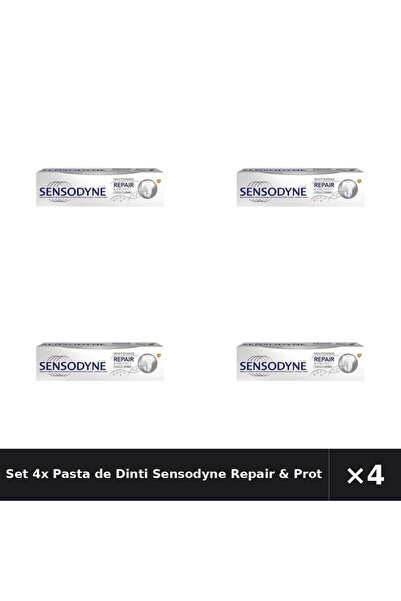 Sensodyne Set 4x Pastă de dinți Repair & Protect Whitening, 75 ml