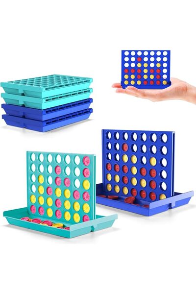 Pup Go 4 in a Row Travel Games for Kids 3-12, Travel Essentials Board Games