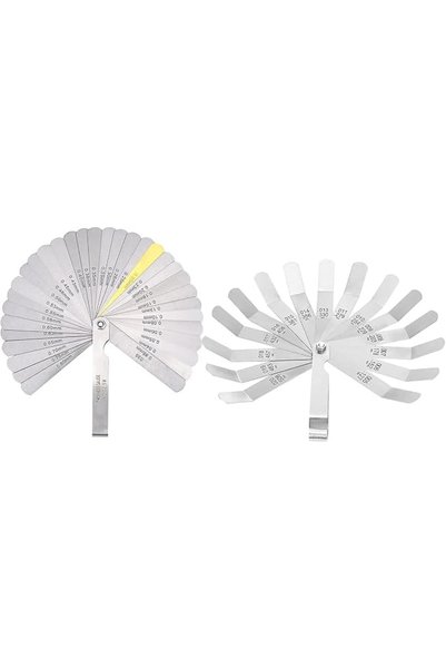 bolivia's Stainless Steel Feeler Gauge, 2 PCS Professional Gap Measuring Tool...