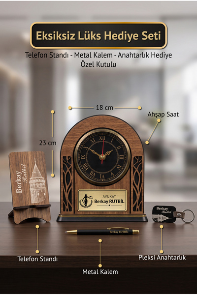 Genel Markalar Kişiye Özel Dekoratif Saat | Makam ve Meslek Hediyesi | Doktor...