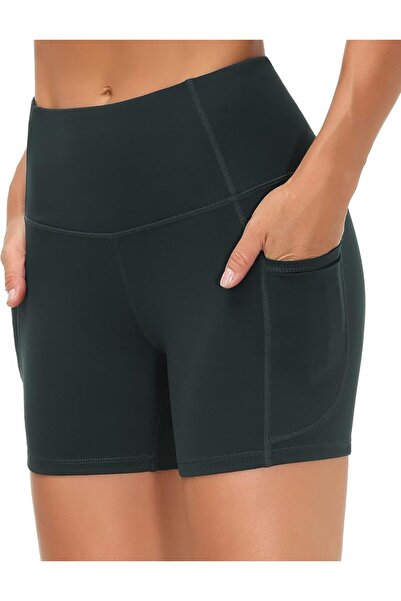 GENERAL High Waist Yoga Shorts for Women Tummy Control Fitness Workout Athlet...