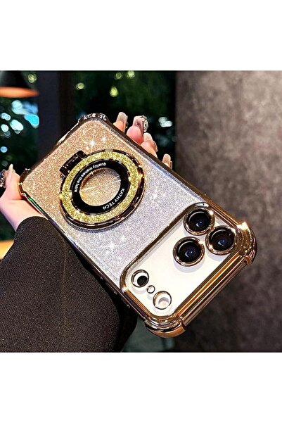 Generic Magnetic Glitter Case for iPhone 17 Pro Max，Bling Camera Lens Protect...