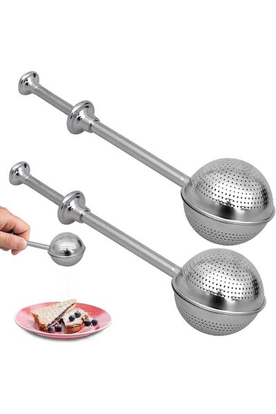 GENERAL 2 Pcs Bakers Dusting Wand for Sugar Flour and Spices, Stainless Steel...