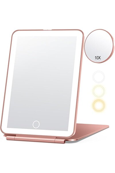 GENERAL Rechargeable Makeup Mirror for Travel, Vanity Mirror with 80LEDs, 3 C...