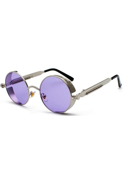 ProudDemon Retro Gothic Steampunk Sunglasses for Women Men Round Lens Metal F...