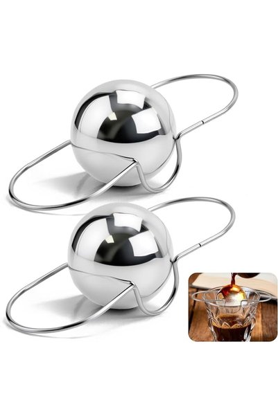 GENERAL 2 Pack Espresso Frozen Ball for Espresso Coffee, Stainless Steel Espr...