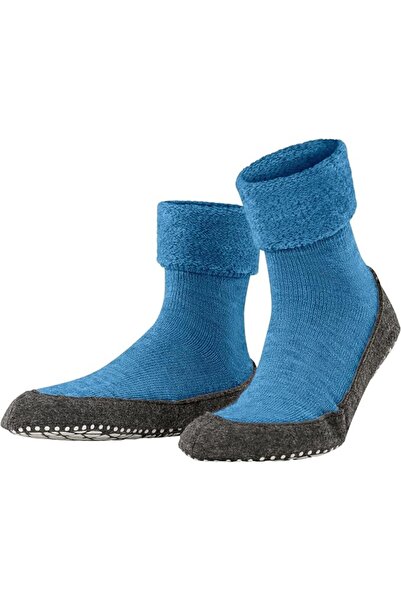 FALKE Cosyshoe Men's Slippers with Rubber Sole in Non-Slip Felt Excellent Gri...