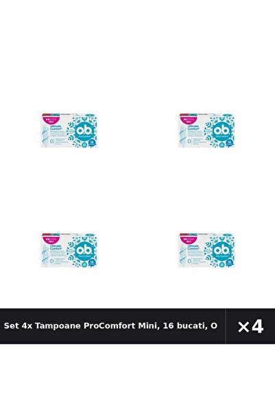 obbos Set 4x Tampoane ProComfort Mini, 16 bucati, OB