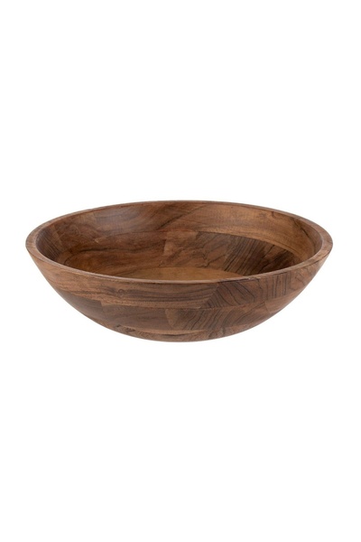 OEM Bol salată din Lemn Inchisa Ø29x10.5cm - 3.5L – volum practic pentru sala...