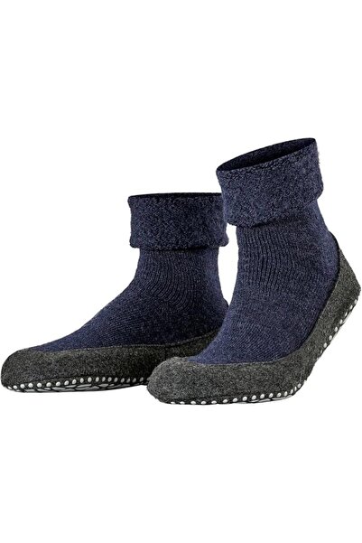 FALKE Cosyshoe Men's Slippers with Rubber Sole in Non-Slip Felt Excellent Gri...