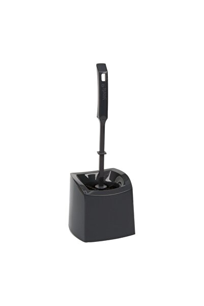 OEM Perie WC gri antracit 38 cm cu suport – mâner ergonomic pentru curățare m...